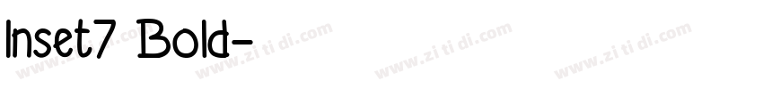 Inset7 Bold字体转换
